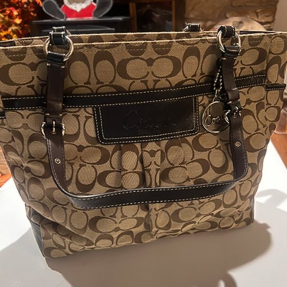 Coach F14670 Large Signature Gallery Tote
